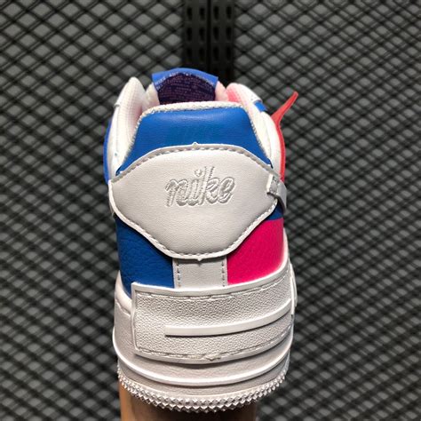 Nike 's air force 1 shadow has become a signature silhouette for the summer season with its vibrant colorways check out nike's new air force 1 shadow sapphire/fire pink in the gallery above. Women's Nike Air Force 1 Shadow CU3012-111 White/Pink/Blue ...