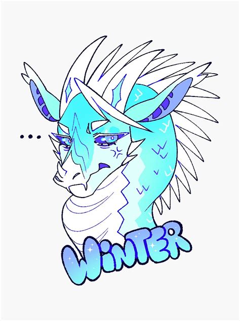 Wings Of Fire Wof Winter Sticker For Sale By Magikitty Redbubble
