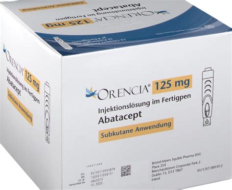 Approval Lapsed Orencia 125 Mg Solution For Injection In Pre Filled