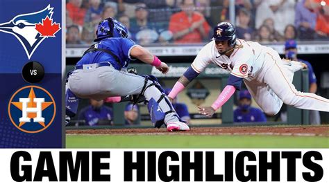 Blue Jays Vs Astros Game Highlights 5921 Mlb Highlights Youtube
