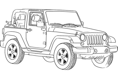 Jeep Wrangler Coloring Pages Ford Drops Coloring Pages For The 2021