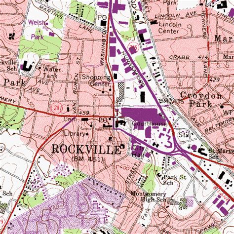 Rockville Town Square Map