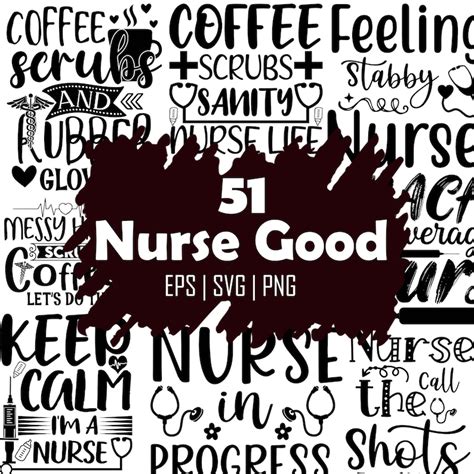 Nurse Saying Nurse Clipart Nurse Svg Bundle Nurse Quotes Nurse Life