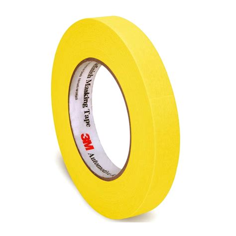 3m™ Automotive Refinish Yellow Masking Tape 55 Meter Length X 18 Mm