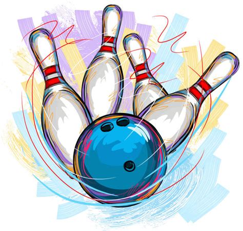 Ten Pin Bowling Clip Art Vector Images And Illustrations Istock