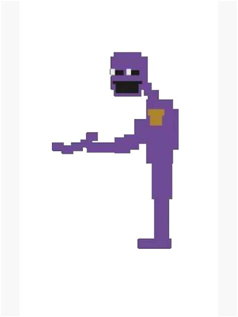 Purple Guy Five Nights At Freddys Poster For Sale By Maxtown Redbubble