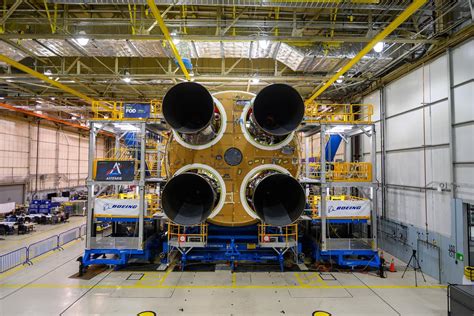 Core Stage Of Nasas First Sls Moon Rocket Gets Its Final Engine