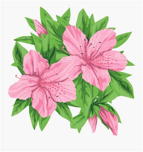 Pink And Green Flowers Clipart Free Transparent Clipart Clipartkey