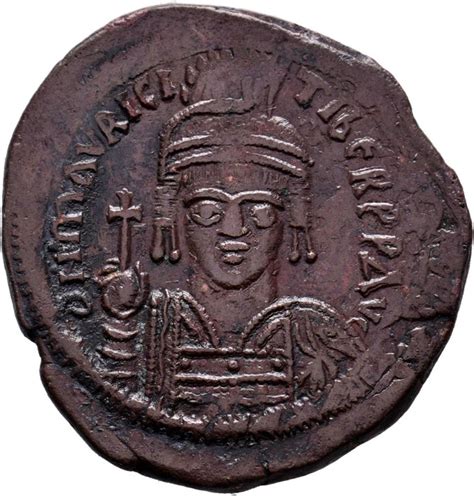 Byzantine Empire Maurice Tiberius 582 602 Ad Follis Catawiki