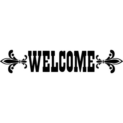 Custom Wall Decal Welcome Picture Art Living Room Sticker Vinyl Wall