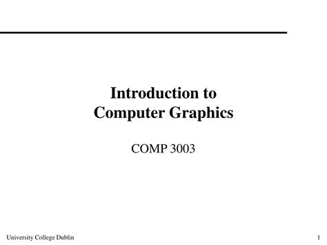 Ppt Introduction To Computer Graphics Powerpoint Presentation Free