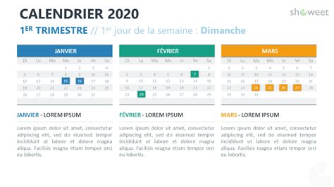 Template Calendrier 2020 Powerpoint Financial Report