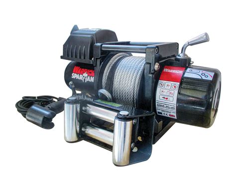warrior spartan 6000 12v electric winch uk winches and hoists