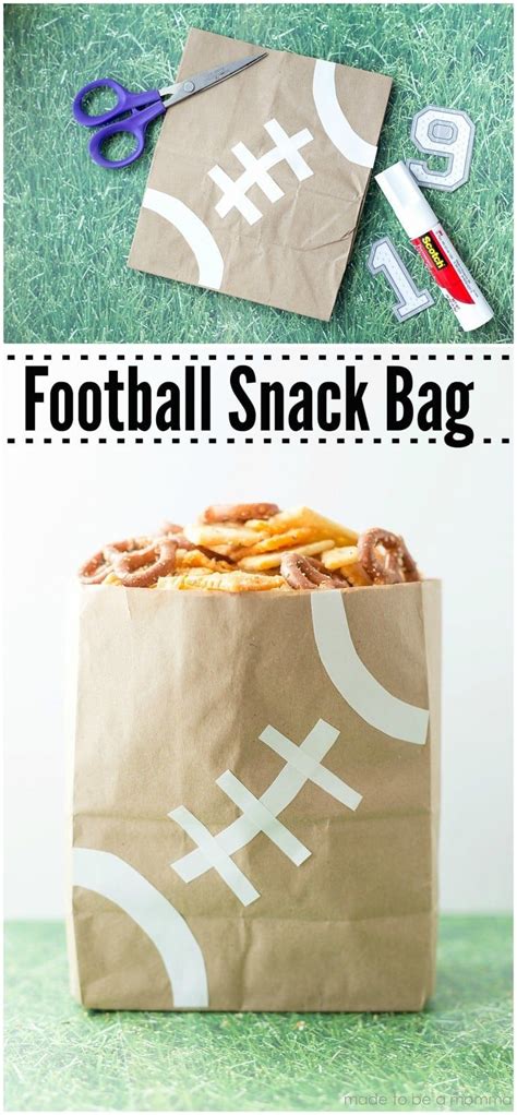 Football Snack Bags Recipe Football Snacks Superbowl Party