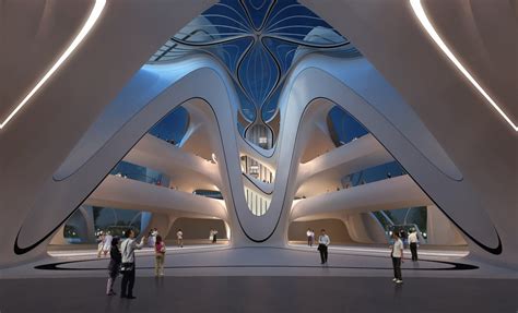 Modern Architecture By Zaha Hadid Architects Architectural Drawing