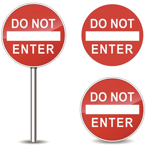 Royalty Free Do Not Enter Sign Clip Art Vector Images