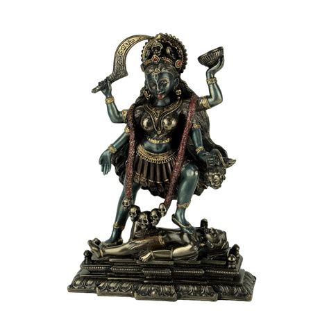 Buy Veronese Design Kali Hindu Goddess Standing On Lord Shiva Statue