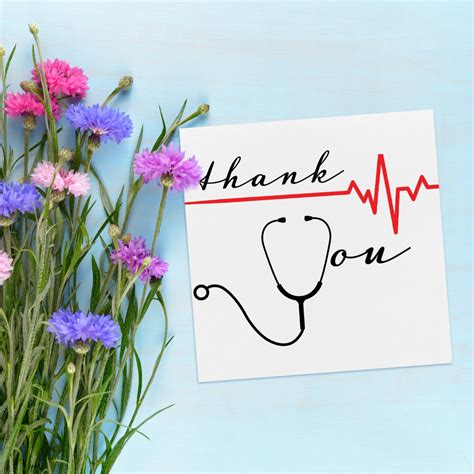 Nurse Thank You Card Medical Provider Thank You Thank You Card Thank