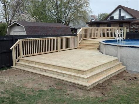 Multi Level Deck Designs With Above Ground Pool Marquerite Jacobsen