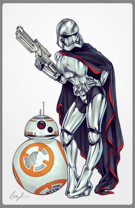 Captain Phasma And Bb8 By Elias Chatzoudis On Deviantart Star Wars Pictures Star Wars Images