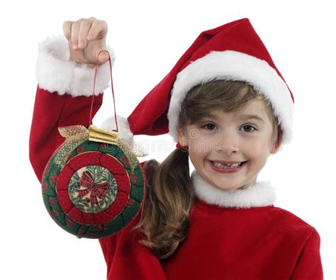 A Little Girl And Xmas Presents Stock Image Image Of Traditional