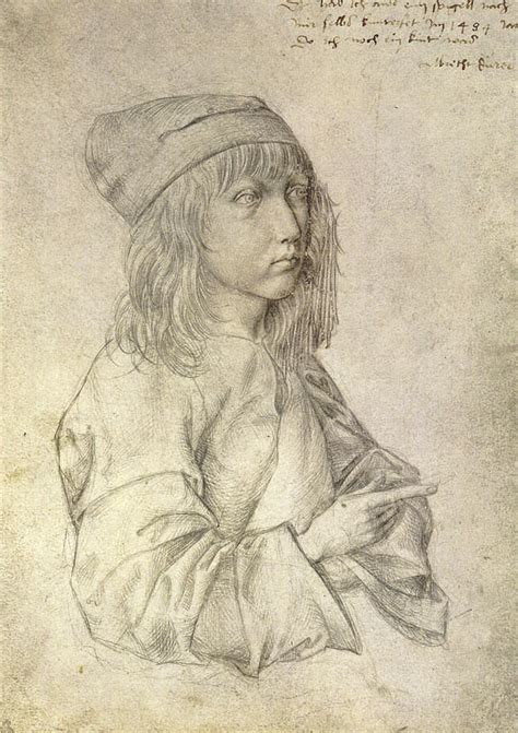 Self Portrait At Age 13 Painting By Albrecht Durer