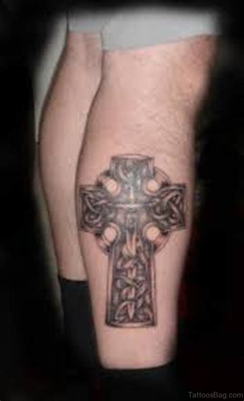 55 Antic Cross Tattoos For Leg