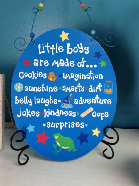 Little Boys Are Made Of Bedroom Decor Baby Quote 1000 Via Etsy