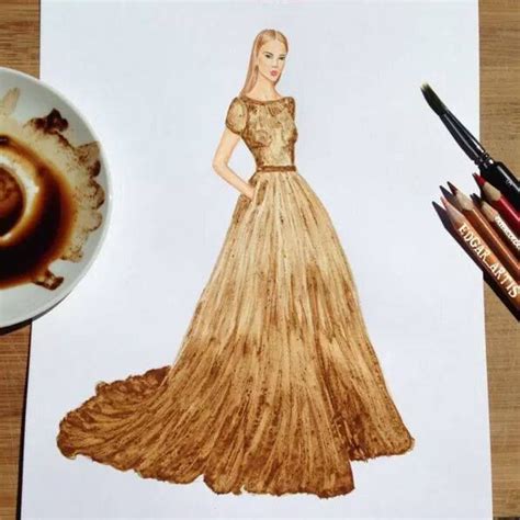 Dress Painting Art Dress Gown Dress Fashion Illustration Sketches Fashion Sketches Arte