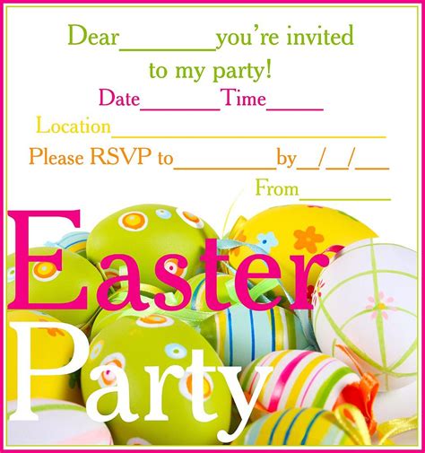 Easter Party Invitations Invitation Design Blog