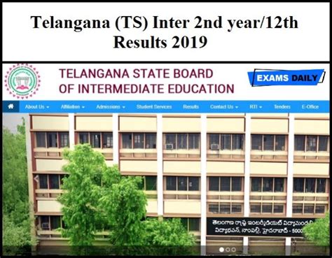 Telangana Ts Inter 2nd Year12th Results 2019 Download Here