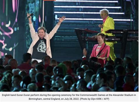 music legends giant bull steal the show at commonwealth games opening ceremony duran duran