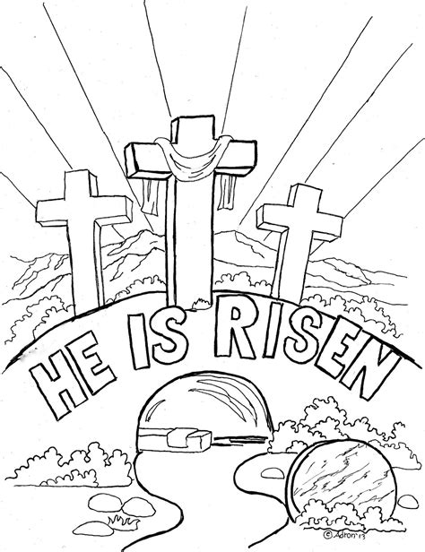Christian Easter Coloring Sheets Free Printable Free Templates Printable