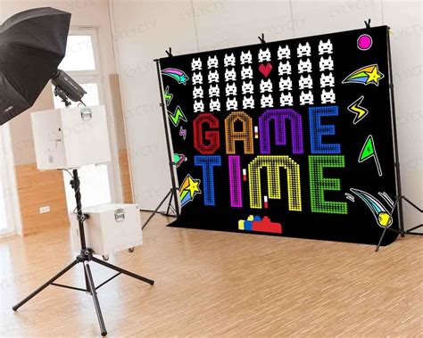 Buy Lylycty 7x5ft Game Time Backdrop Video Game Level Up Photography