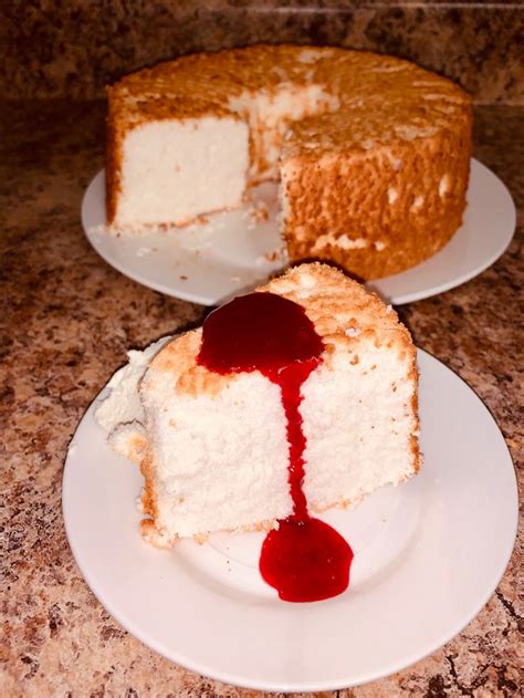 May 12, 2021 · here's how to make this easy angel food cake recipe. Homemade Angel Food Cake w/Cranberry Syrup in 2020 | Angel ...