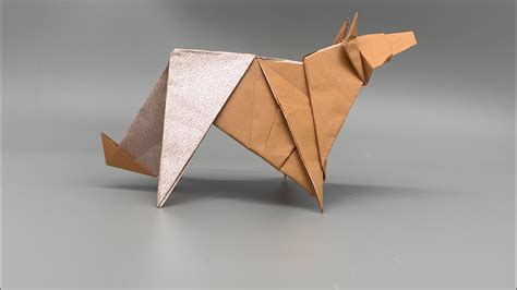 Origami Wolf Easy Origami Wolf How To Make An Origami Wolf Youtube