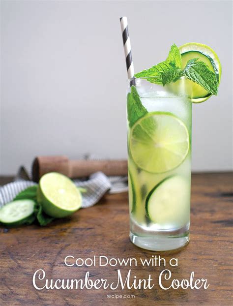 Cool Down With A Cucumber Mint Cooler Whats Cooking Fun Drinks