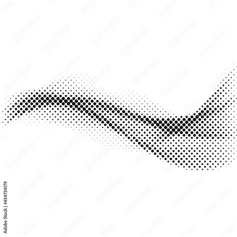 Abstract Halftone Wave Background Modern Gradient Halftone Pattern