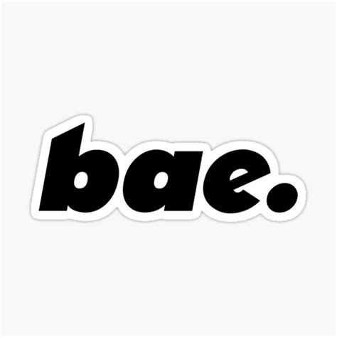 Bae Sticker For Sale By Fischer Bjoern Redbubble