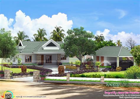 Small Kerala Home Design With Landscape Garden Kerala Home Design And