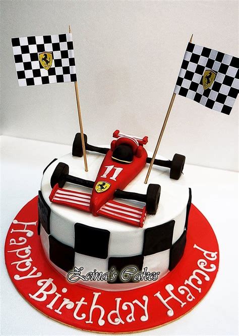 Ferrari Cake By Zeinas Cars Birthday Cake Racing Cake Race Car Cakes