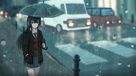 61 Anime Girl Rain Wallpaper Engine Zflas