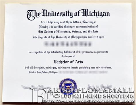 University Of Michigan Fake Diploma Best Site To Get Fake Diploma