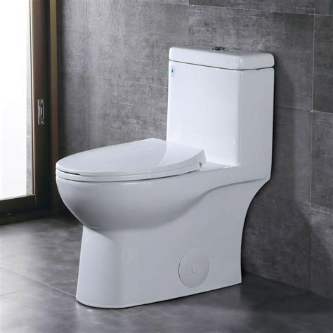 Deervalley Comfort Height Dual Flush Elongated One Piece Toilet W