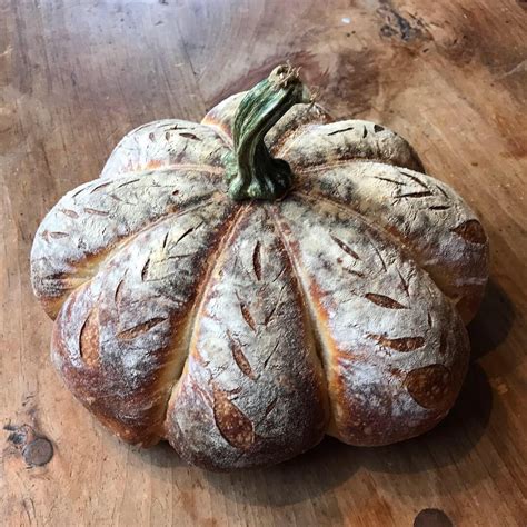 Homemade Pumpkin Shaped Sourdough Bread Rfood