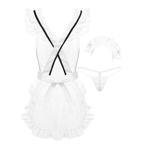 sexy french maid costume sexy apron maid cosplay etsy uk