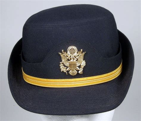 Us Army Female Company Grade Officer Dress Blues Hat Cap