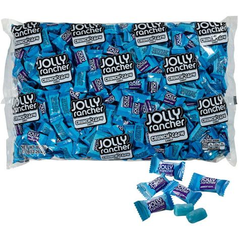 Jolly Rancher Crunch N Chew Blue Raspberry Candy 80 Oz