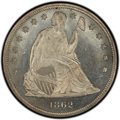 1862 Seated Liberty Silver Dollar Values And Prices Past Sales
