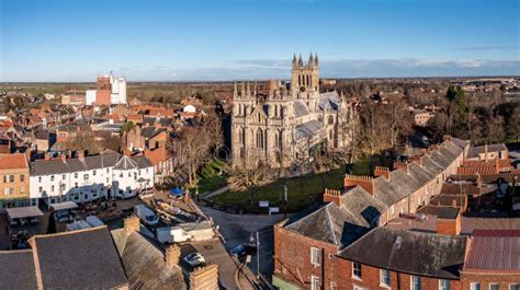 Aerial View Of Selby Abbey In North Yorkshire Editorial Photography